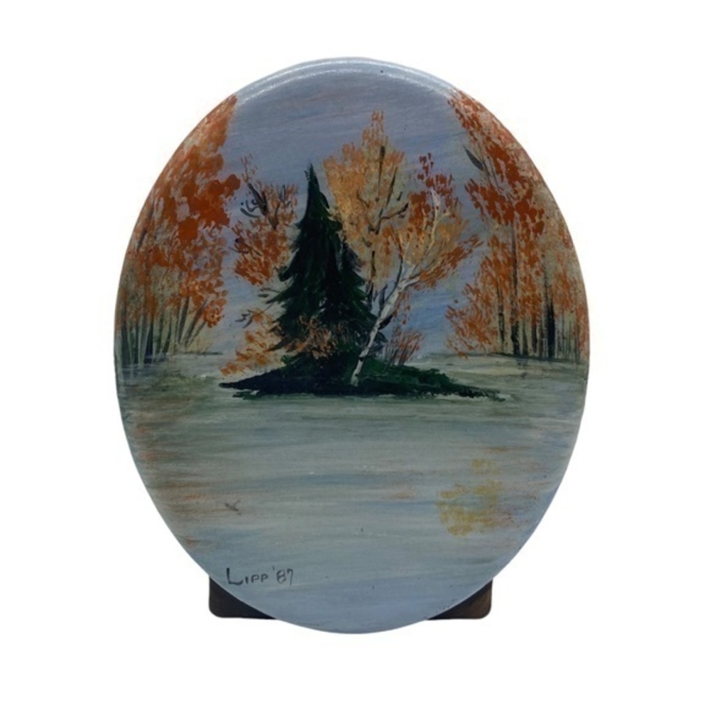 Vintage Hand Painted Ceramic Match Holder Lipp 1987 Alberta's Mold